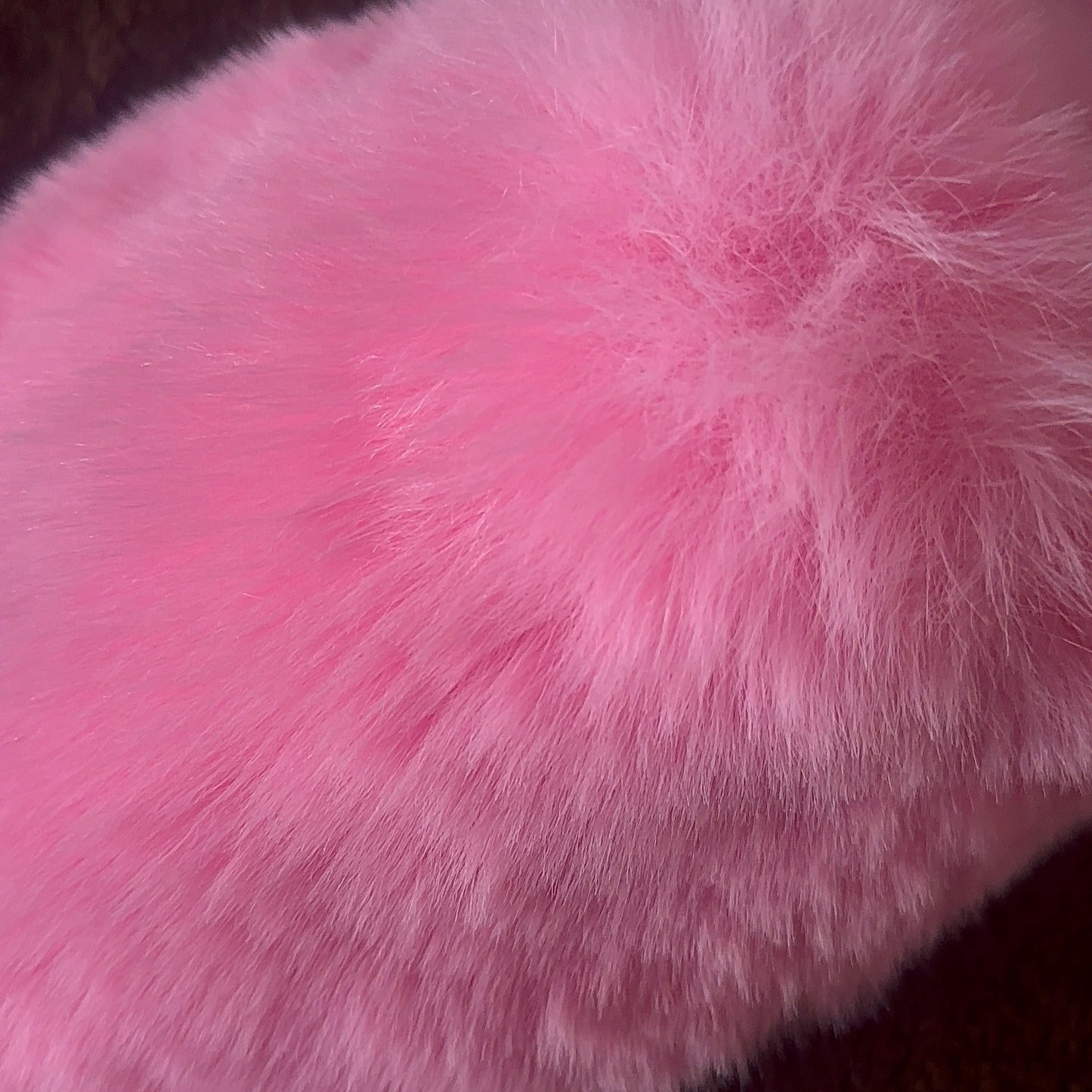 Can’t Be Fluffed Faux Mink Slippers - Strawberry Mousse