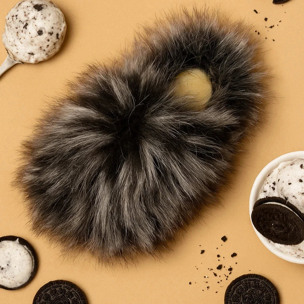 Don’t-Give-a-Fluff Faux Fox Slippers - Cookies & Cream